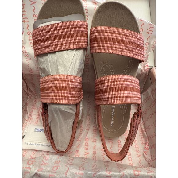 Easy Spirit Tristen9 Comfort Sandals - Pink ROSE - VARIOUS SIZES In WIDE & REG - Picture 4 of 7